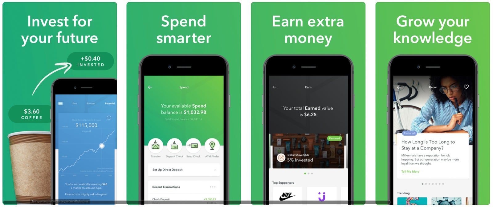 Discover the Best Investment App: Acorns - Invest Spare Change