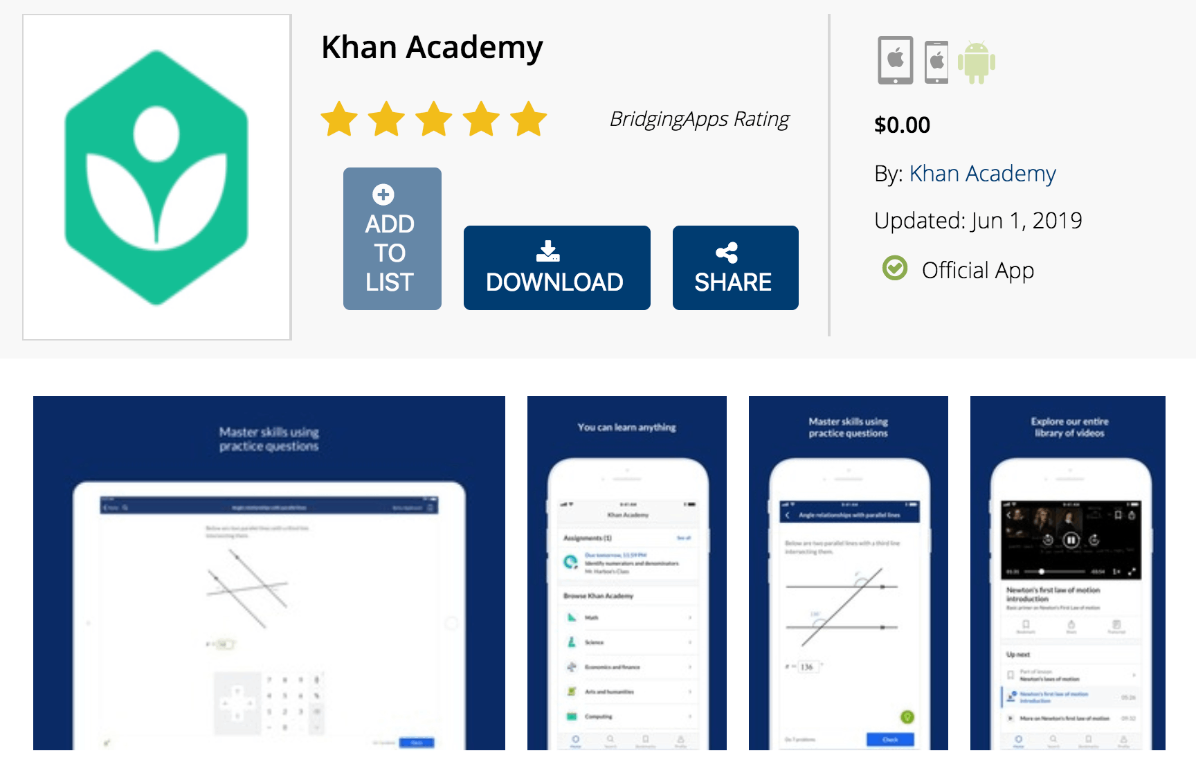 Check Out This App with Several Free Classes - Learn How to Download Khan Academy