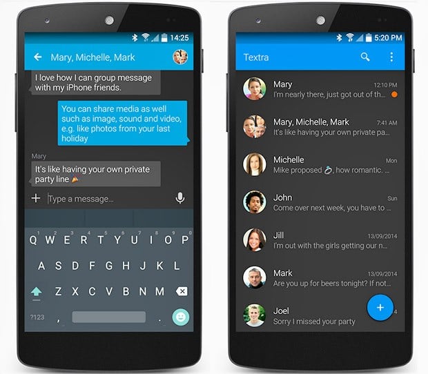 Learn How to Exchange Messages with the Textra App for Android