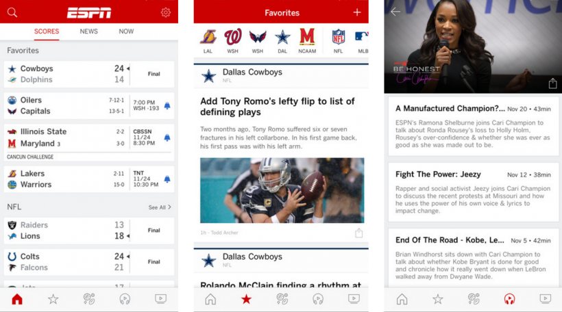 Learn How to Follow Sports with the ESPN App