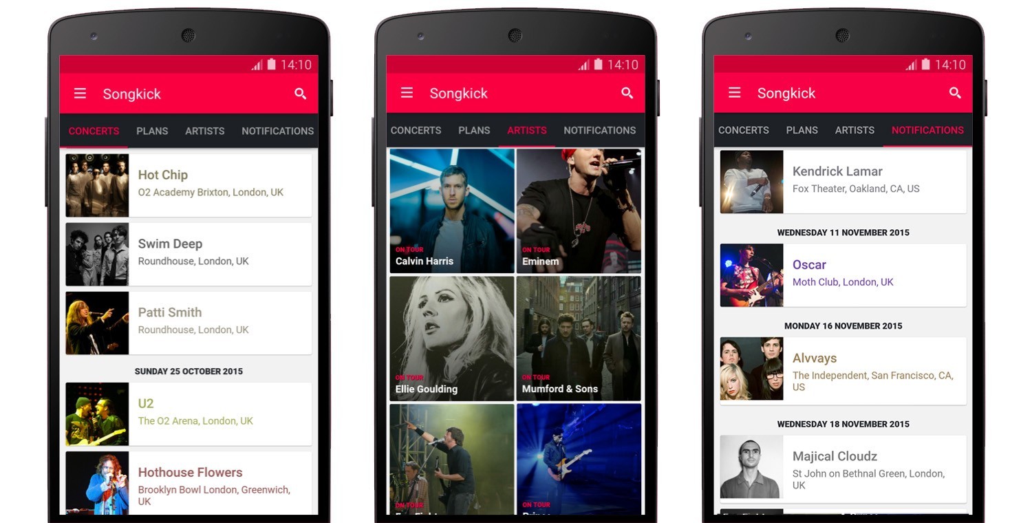 Discover Shows Happening Nearby and Buy Tickets by Downloading the Songkick App